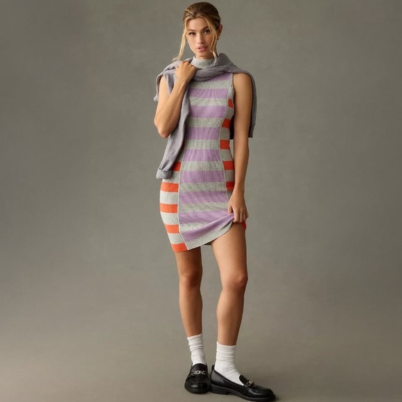 Daily Practice Dresses & Skirts - “DAILY PRACTICE” Anthropologie Striped Sleeveless Knit Sweater Dress